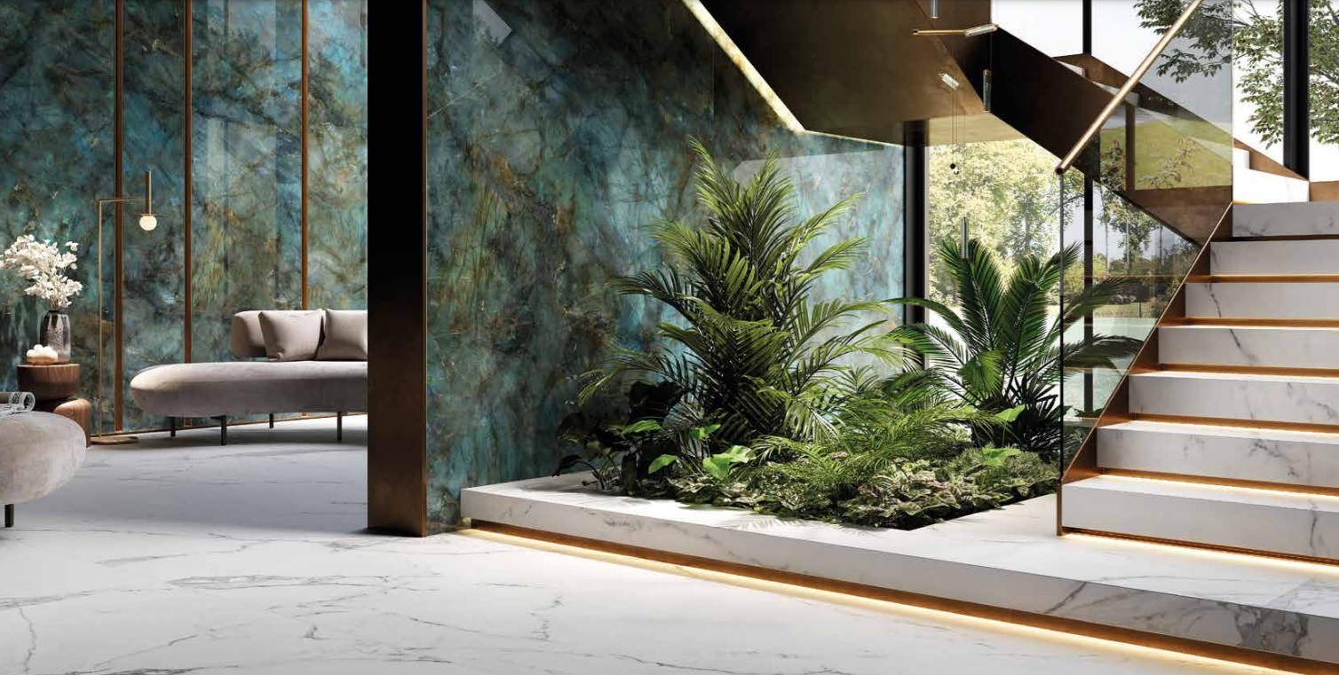 Großformatfliese Rondine Canova Labradorite 120x280cm 6 mm