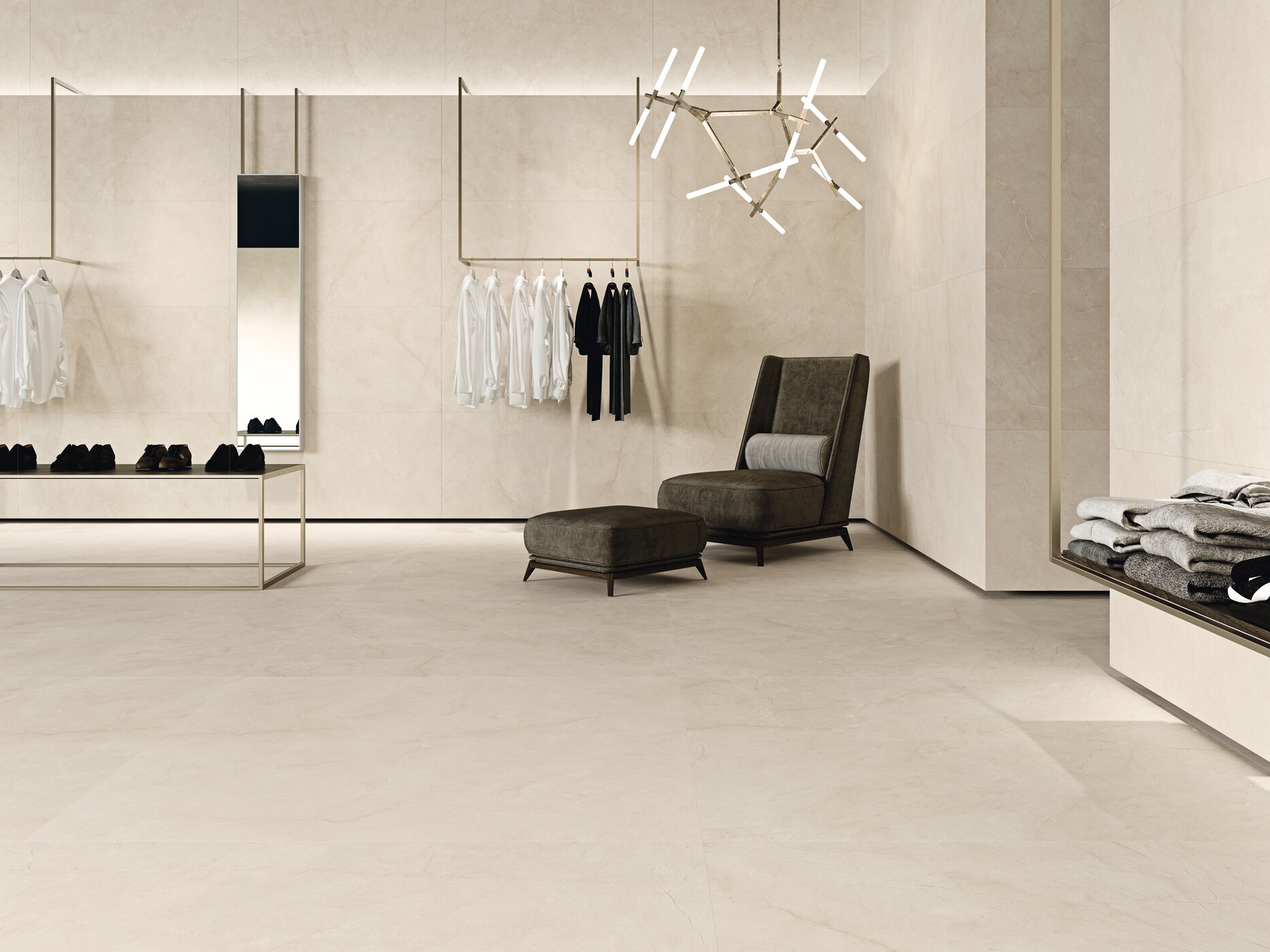 Großformatfliese AB Classic Cream 120x240cm 6 mm oder 7 mm