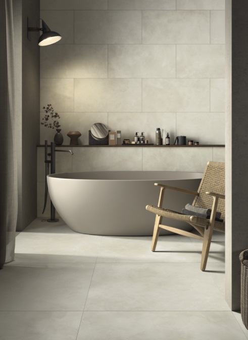 Großformatfliese Mirage Clay CL01 Calm 120x278cm 6 mm