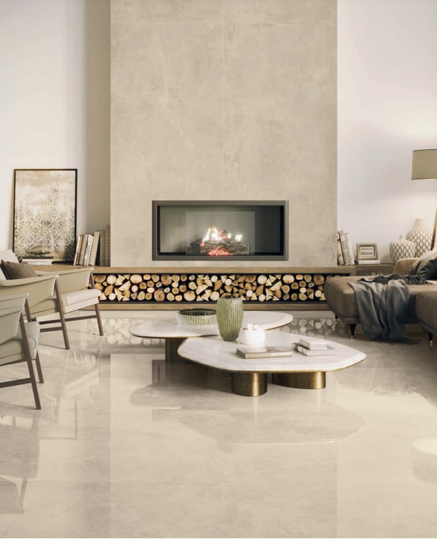 Großformatfliese Baldocer Concept Cream 120x260cm 6 mm oder 7 mm