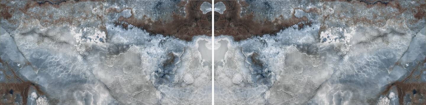 Großkeramikplatten 320 x 160 cm Franko Blue Nebula für Arbeitsplatte und Verkleidung