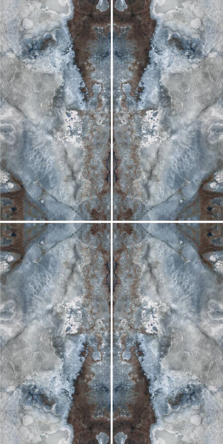 Großkeramikplatten 320 x 160 cm Franko Blue Nebula für Arbeitsplatte und Verkleidung