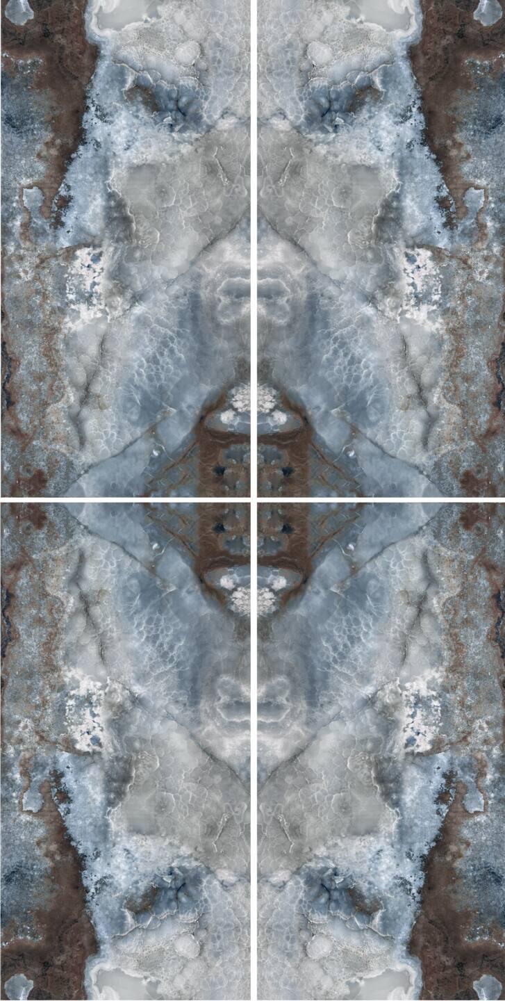 Großkeramikplatten 320 x 160 cm Franko Blue Nebula für Arbeitsplatte und Verkleidung
