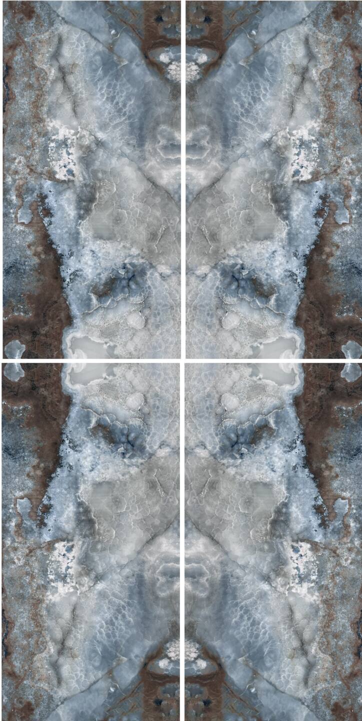 Großkeramikplatten 320 x 160 cm Franko Blue Nebula für Arbeitsplatte und Verkleidung