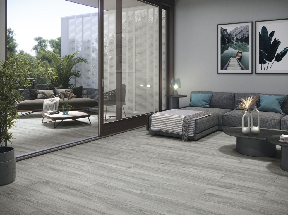 Großformatfliese Baldocer Ducale Grey 120x260cm 6 mm