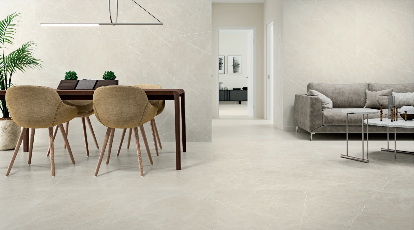 Großformatfliese Baldocer Eternal Cream 120x260cm 6 mm oder 7 mm