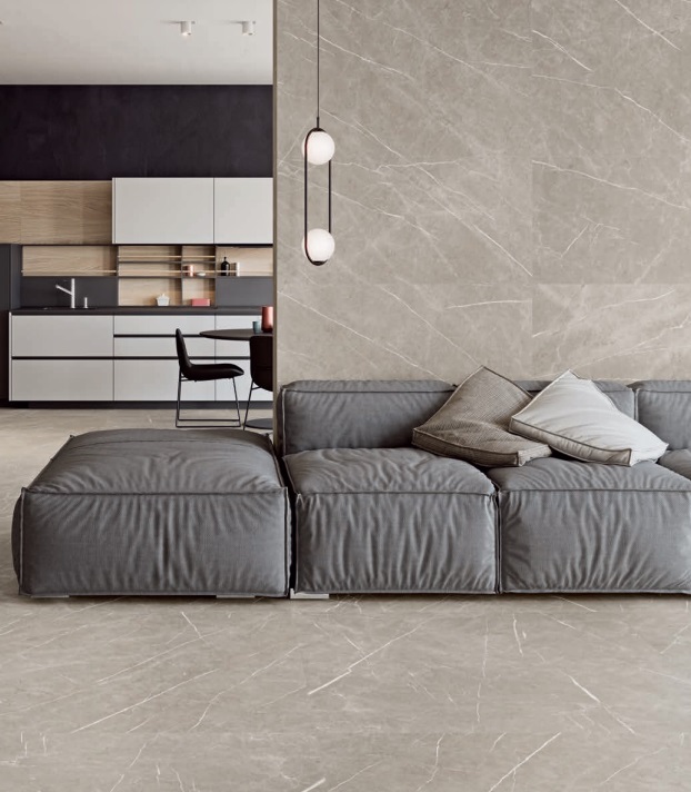 Großformatfliese Baldocer Eternal Taupe 120x260cm 6 mm oder 7 mm