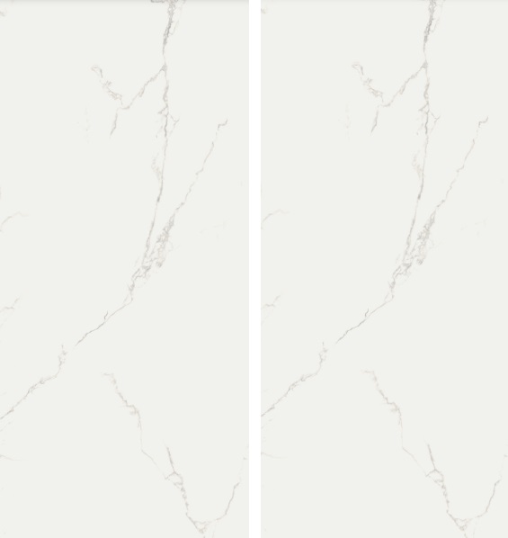 Großformatfliese AB Finezza Bianco 120x260cm 6 mm oder 7 mm