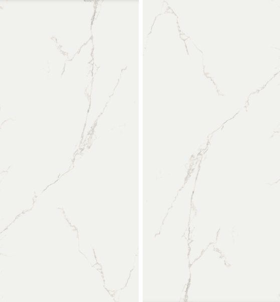 Großformatfliese AB Finezza Bianco 120x260cm 6 mm oder 7 mm