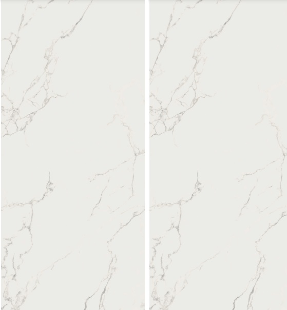 Großformatfliese AB Finezza Bianco 120x260cm 6 mm oder 7 mm