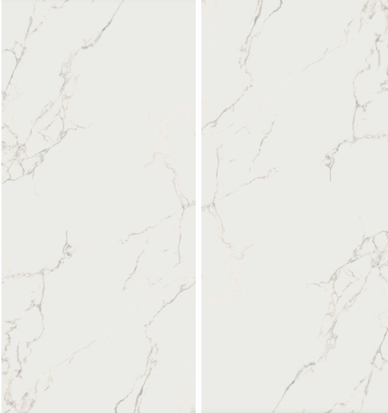 Großformatfliese AB Finezza Bianco 120x260cm 6 mm oder 7 mm