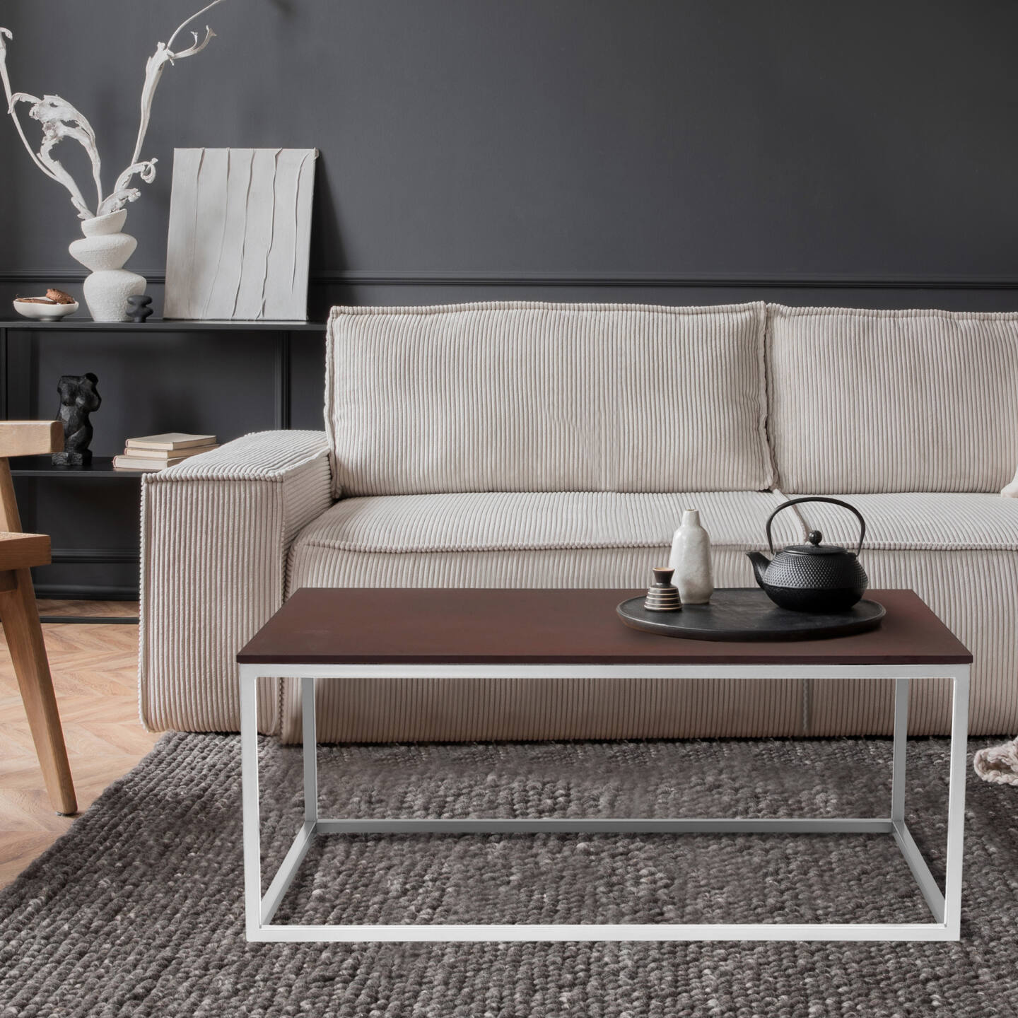 Tisch Franko Mulan aus Franko Keramik Ossido Bruno 100×60