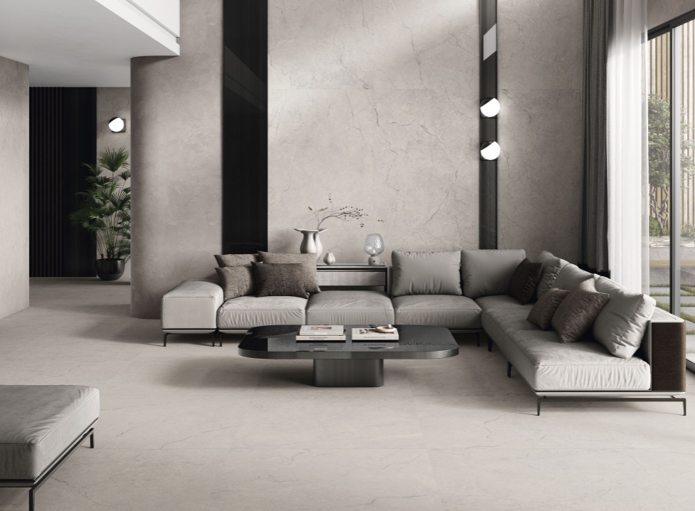 Großformatfliese Baldocer Kronos Taupe 120x280cm 6 mm