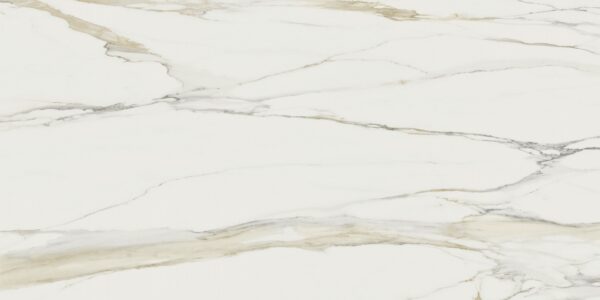 Küchenrückwand (Spritzschutz) aus Keramikplatte Florim Marble Calacatta Gold – matt