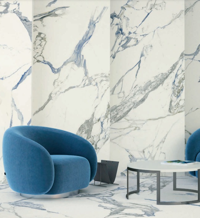 Großformatfliese AB Medici Blue 120x260cm 6 mm oder 7 mm
