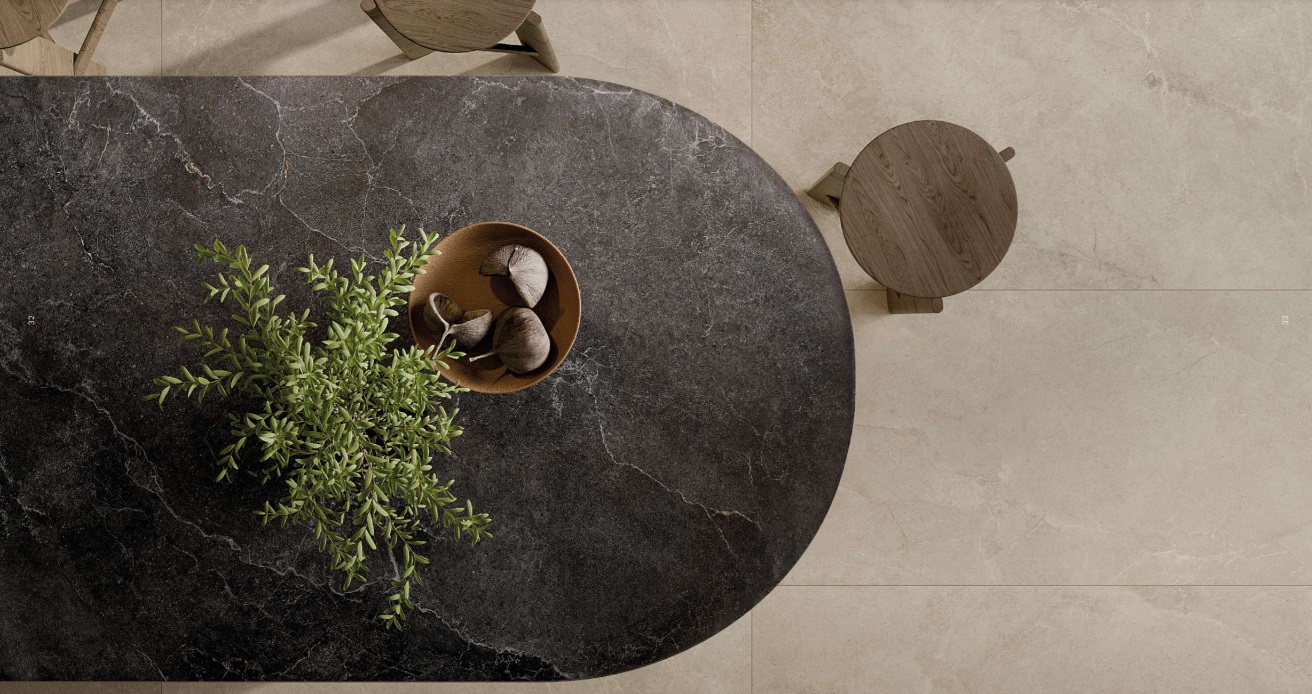 Großformatfliese Ava Noble Stone Dark 120x280cm 6 mm