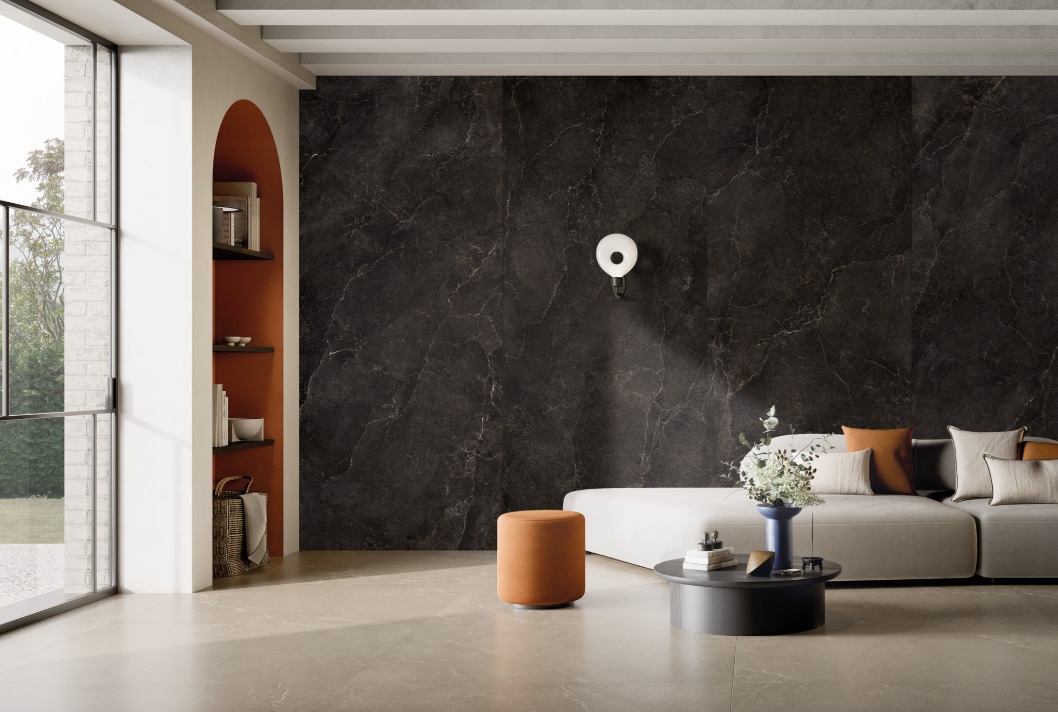 Großformatfliese Ava Noble Stone Dark 120x280cm 6 mm