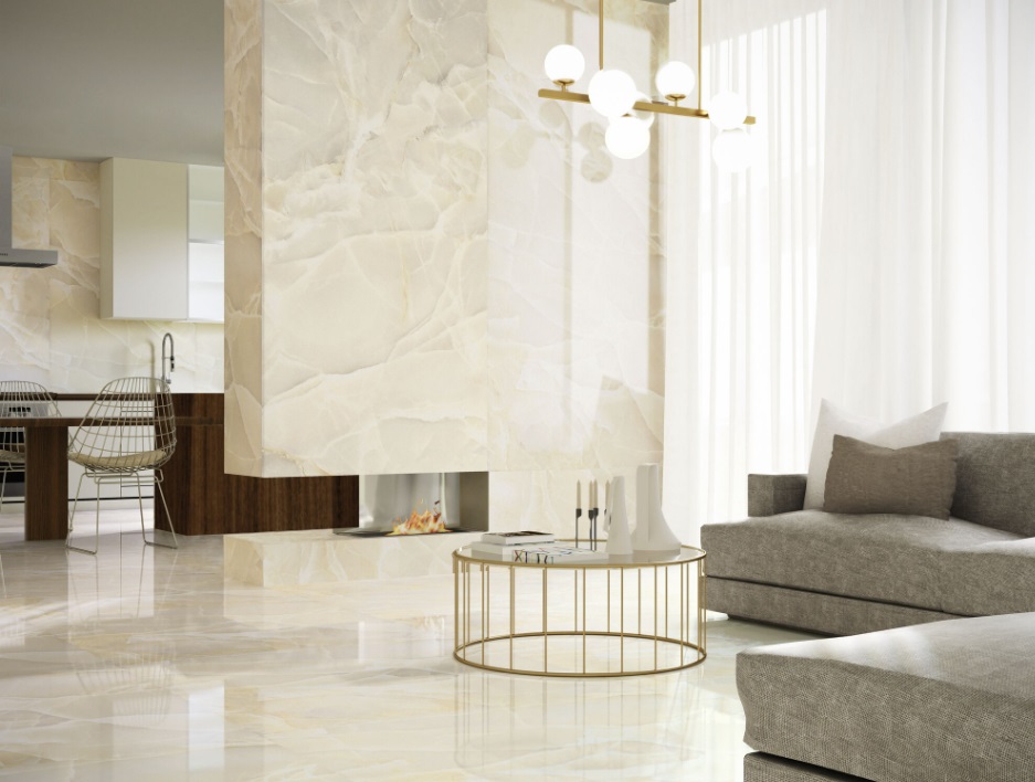 Großformatfliese Baldocer Onyx Sable 120x260cm 7 mm