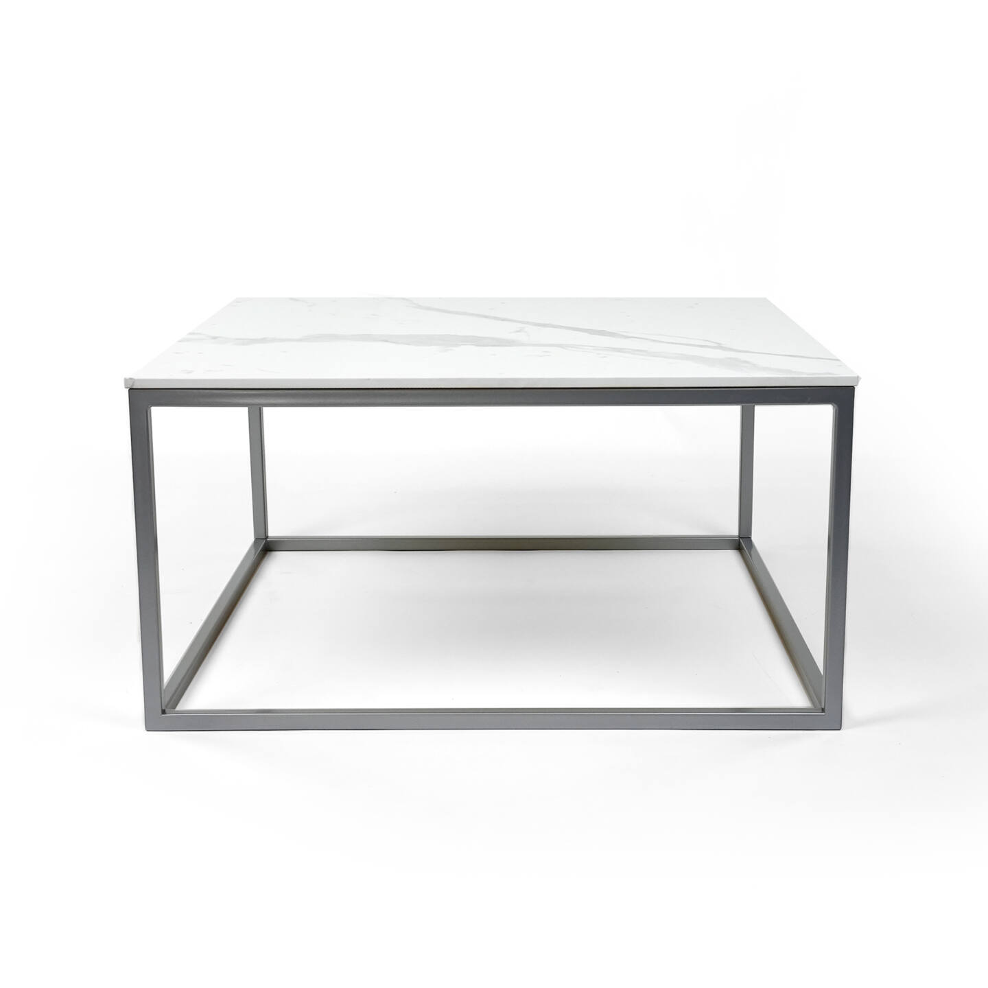 Tisch Franko Lindi aus Franko Keramik Bianco Statuario Venato 80×80