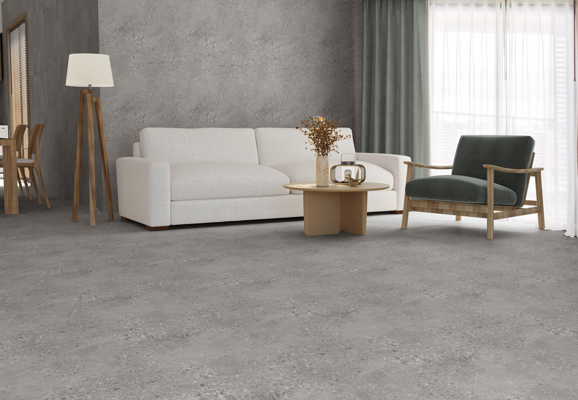 Großformatfliese AB Promenade Gris 120x260cm 6 mm
