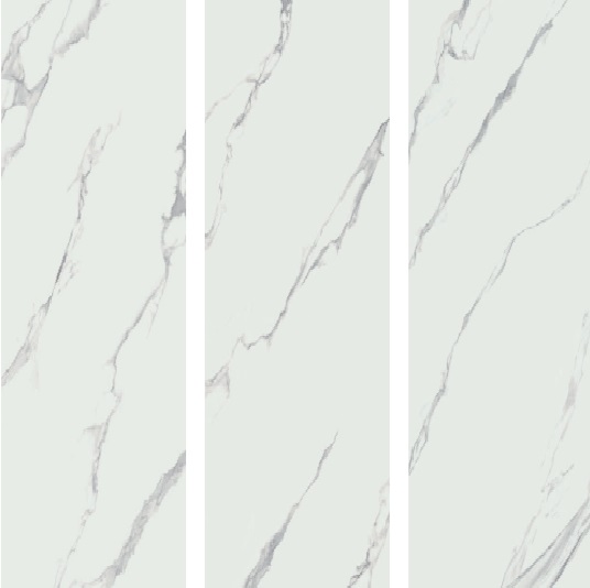 Großformatfliese Alaplana Pune White 120x280cm 6 mm