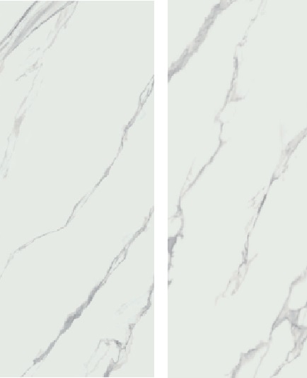 Großformatfliese Alaplana Pune White 120x280cm 6 mm