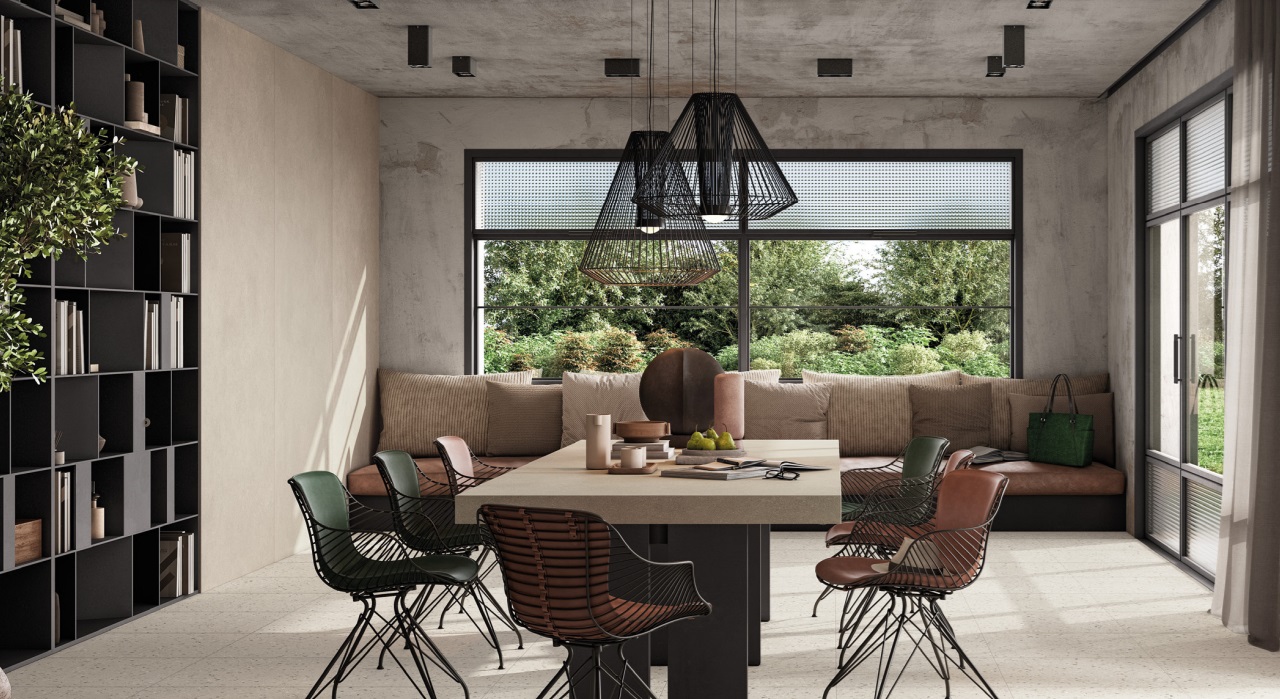 Großformatfliese Mirage ReConcrete Rice 120x278cm 6 mm