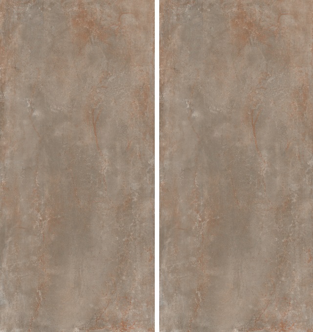 Großformatfliese AB Rhodium Brass 120x260cm 6 mm