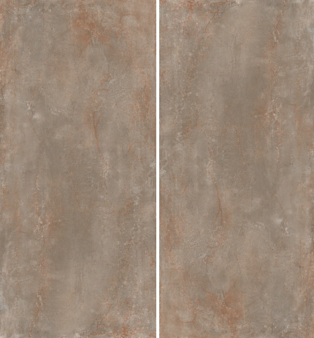 Großformatfliese AB Rhodium Brass 120x260cm 6 mm
