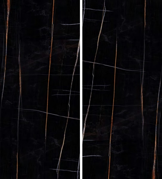 Großformatfliese Ava Sahara Noir 120x280cm 6 mm