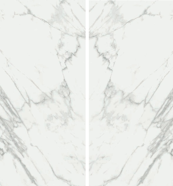 Großformatfliese Mirage Jewels JW14 Statuario Venato 120x278cm oder 160x320 cm 6 mm