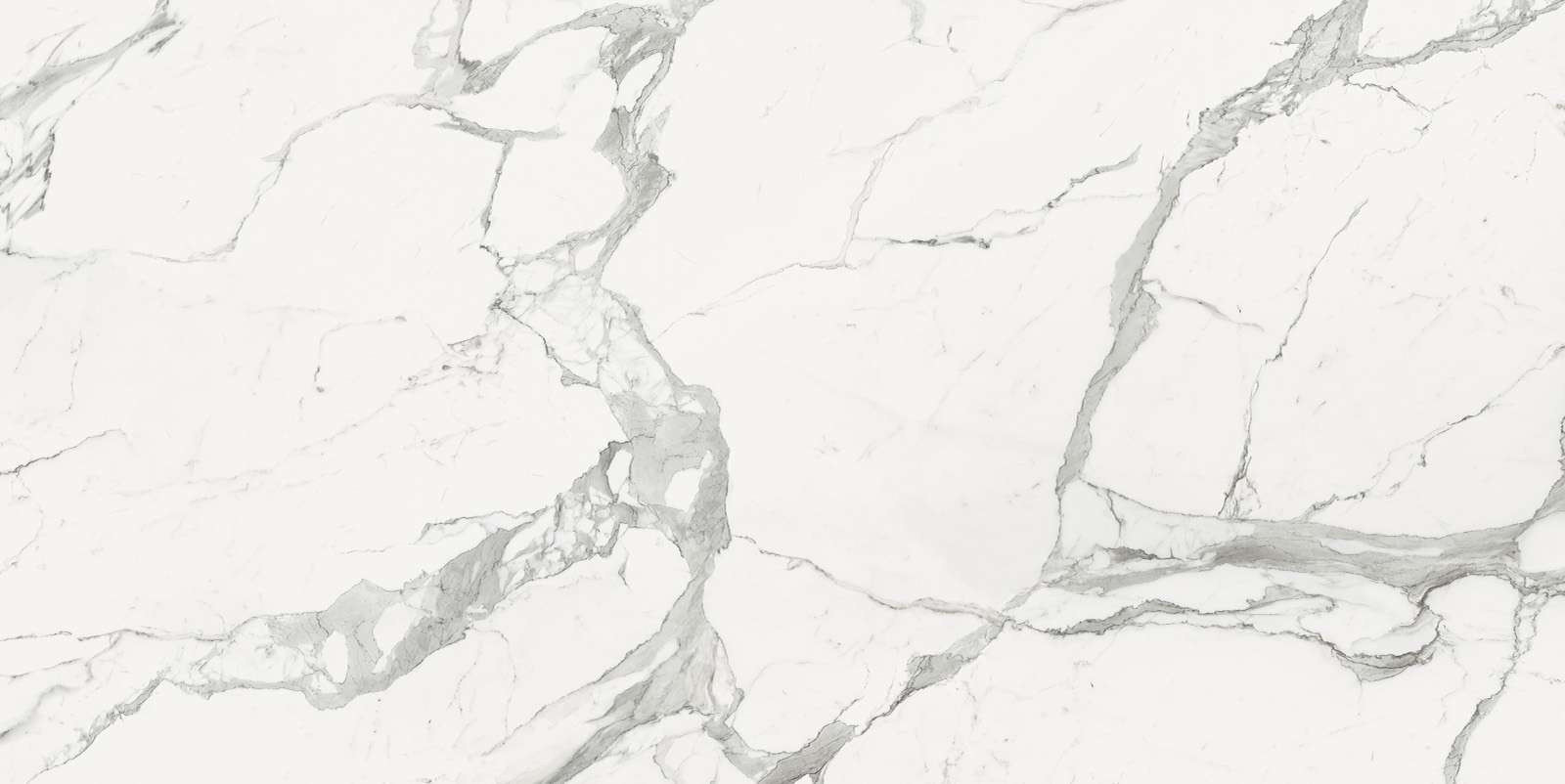 Großformatfliese Impronta Statuario Lux 160x320cm oder 120x280cm 6 mm