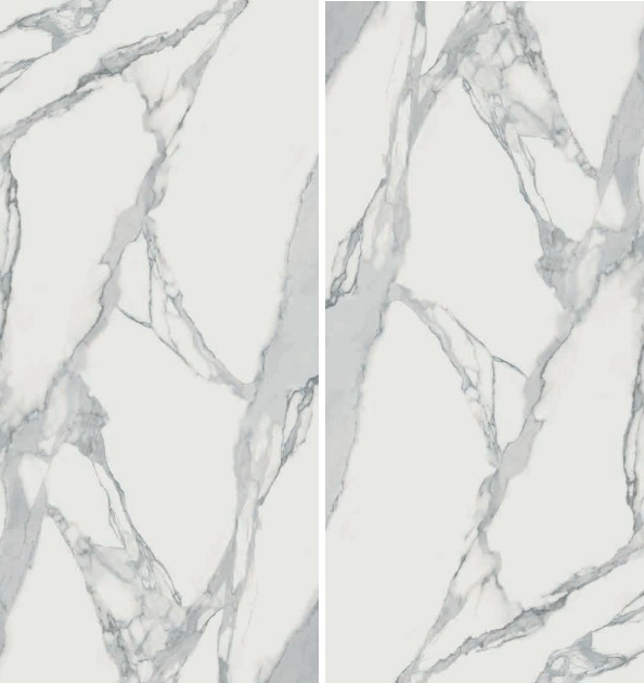 Großformatfliese Mirage Jewels JW12 Statuario Lunensis 120x278cm 6 mm