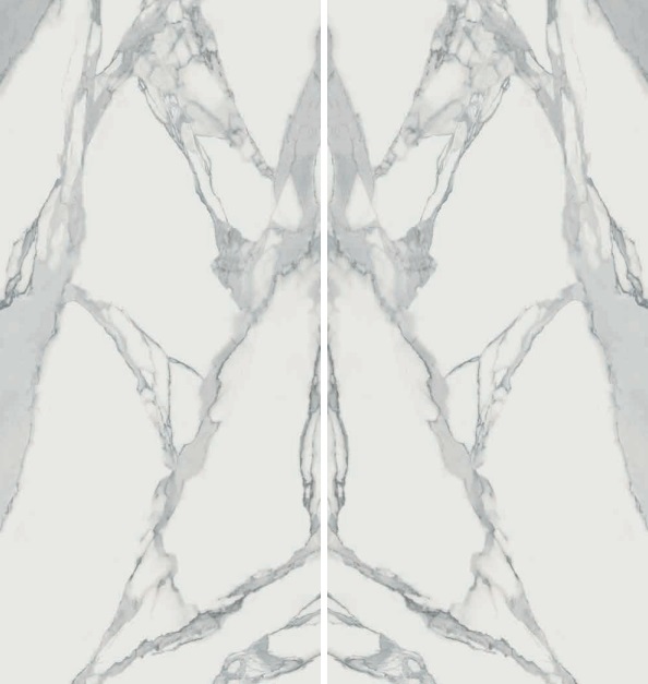 Großformatfliese Mirage Jewels JW12 Statuario Lunensis 120x278cm 6 mm