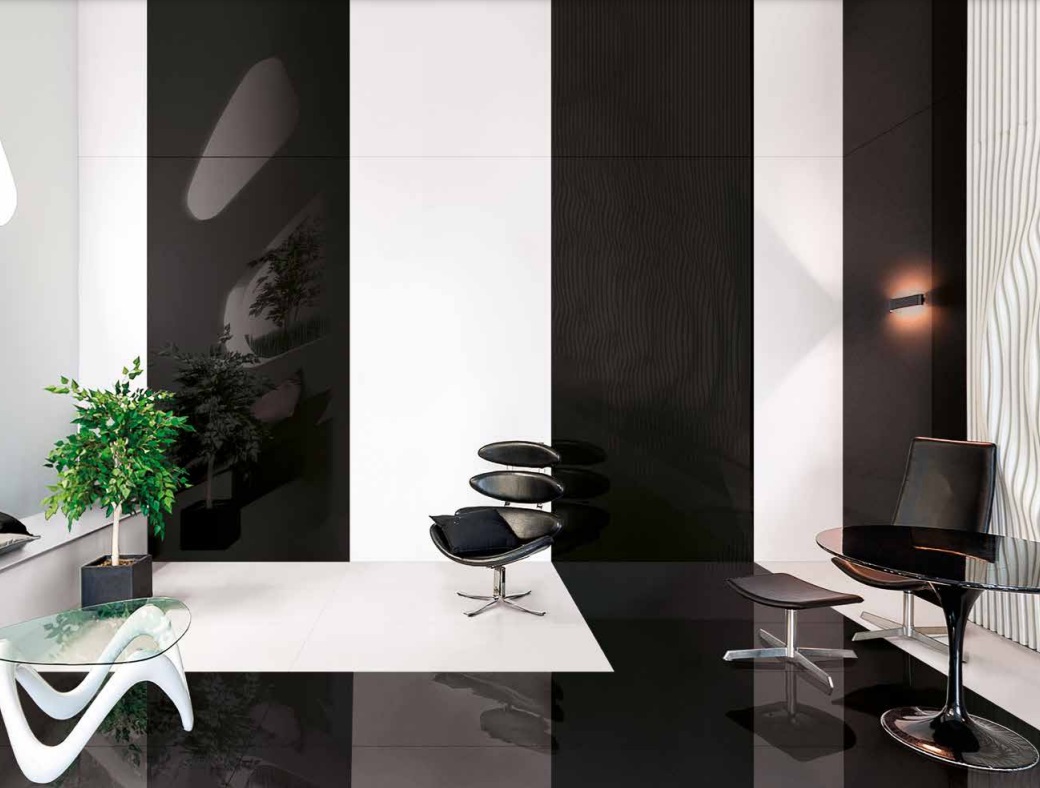 Großformatfliese Rondine Tinte Unite White 120x280cm 6 mm