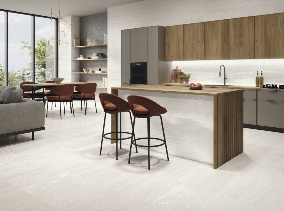 Großkeramikplatteng Baldocer Venice Bianco 120×260 cm 6 mm oder 7 mm