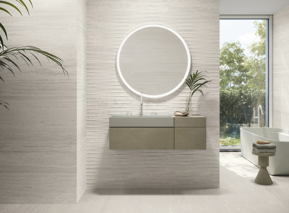 Großkeramikplatteng Baldocer Venice Bianco 120×260 cm 6 mm oder 7 mm