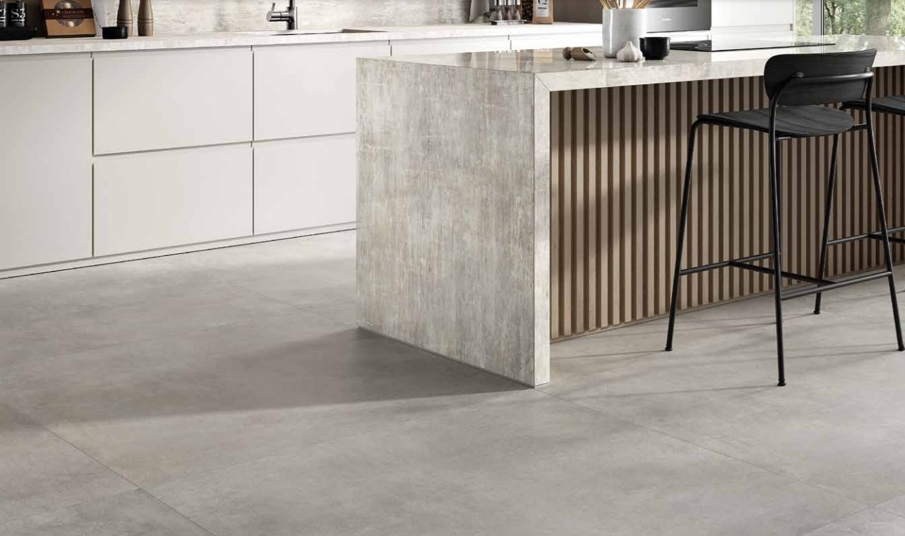 Großformatfliese Rondine Volcano Grey 120x280cm 6 mm