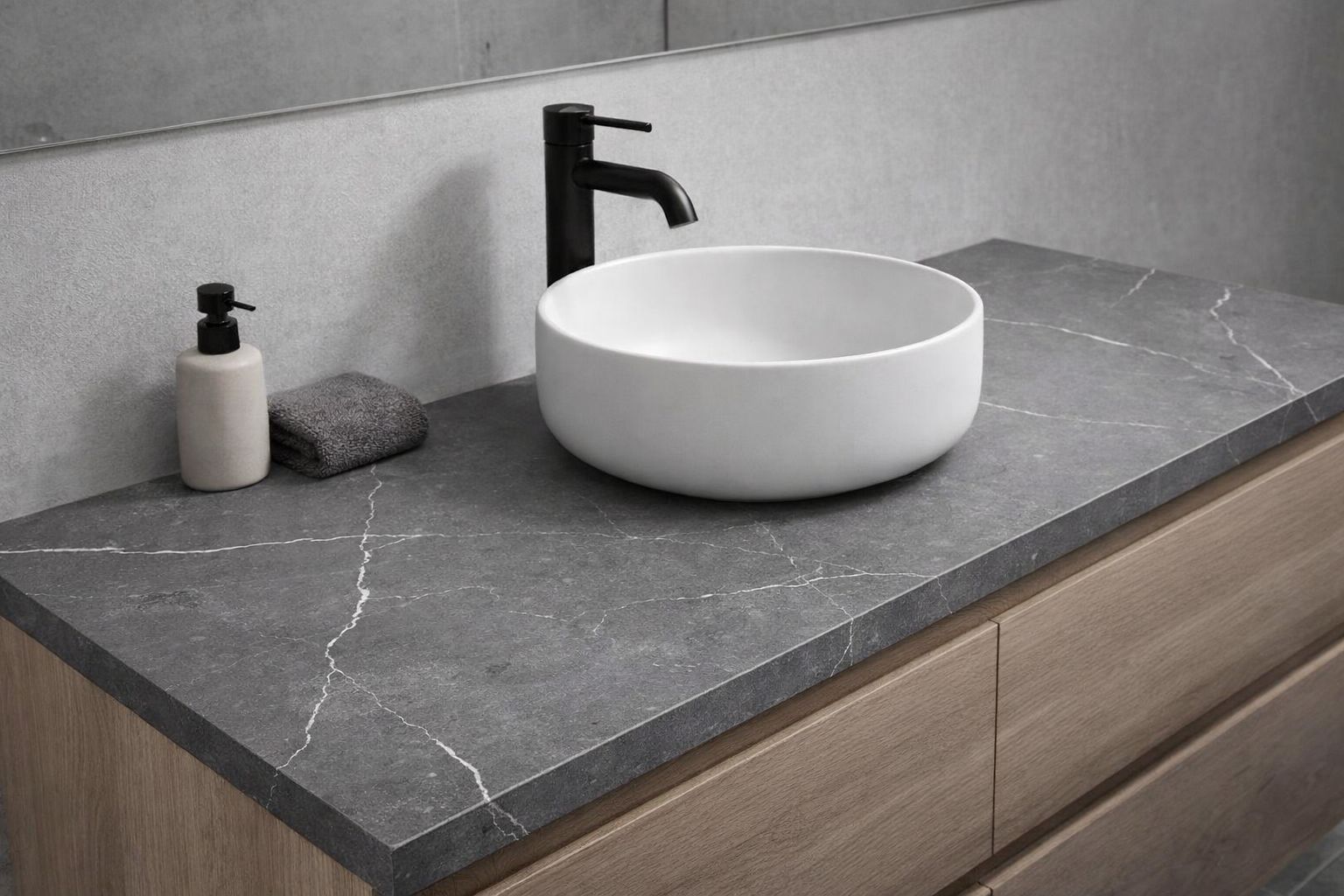 Konglomerate F-Quartz Concrete Pulse für die Arbeitsplatte
