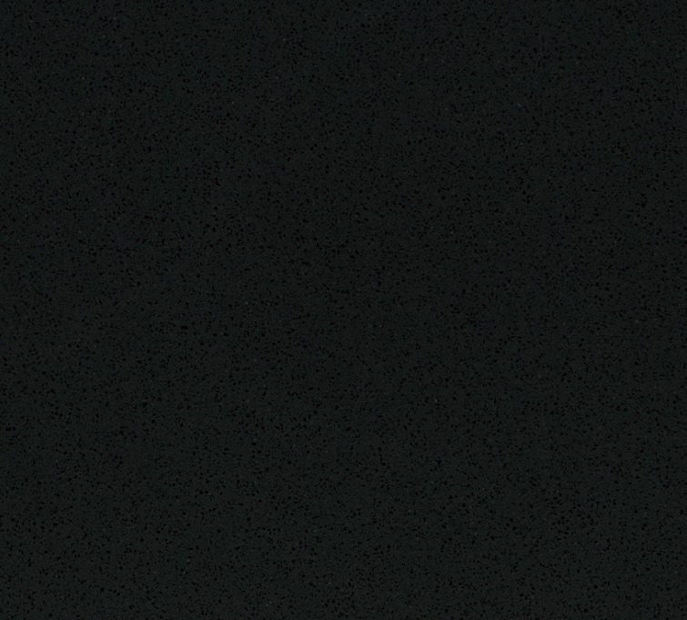 Technistone Gobi Black küchenarbeitsplatte aus Konglomerat nach Maß, Schwarz – Poliert