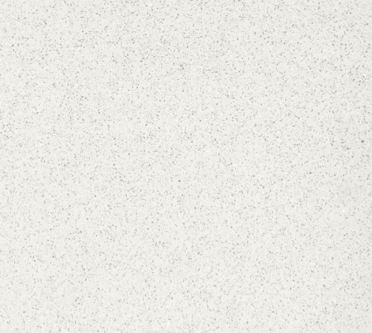 Technistone Starlight White Küchenarbeitsplatte aus Konglomerat nach Maß, Weiß – Matt