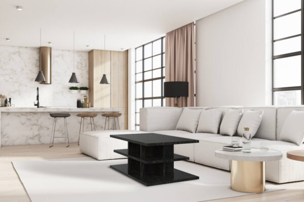 Tisch Franko Bero aus Franko Keramik Noir Desir 100×60