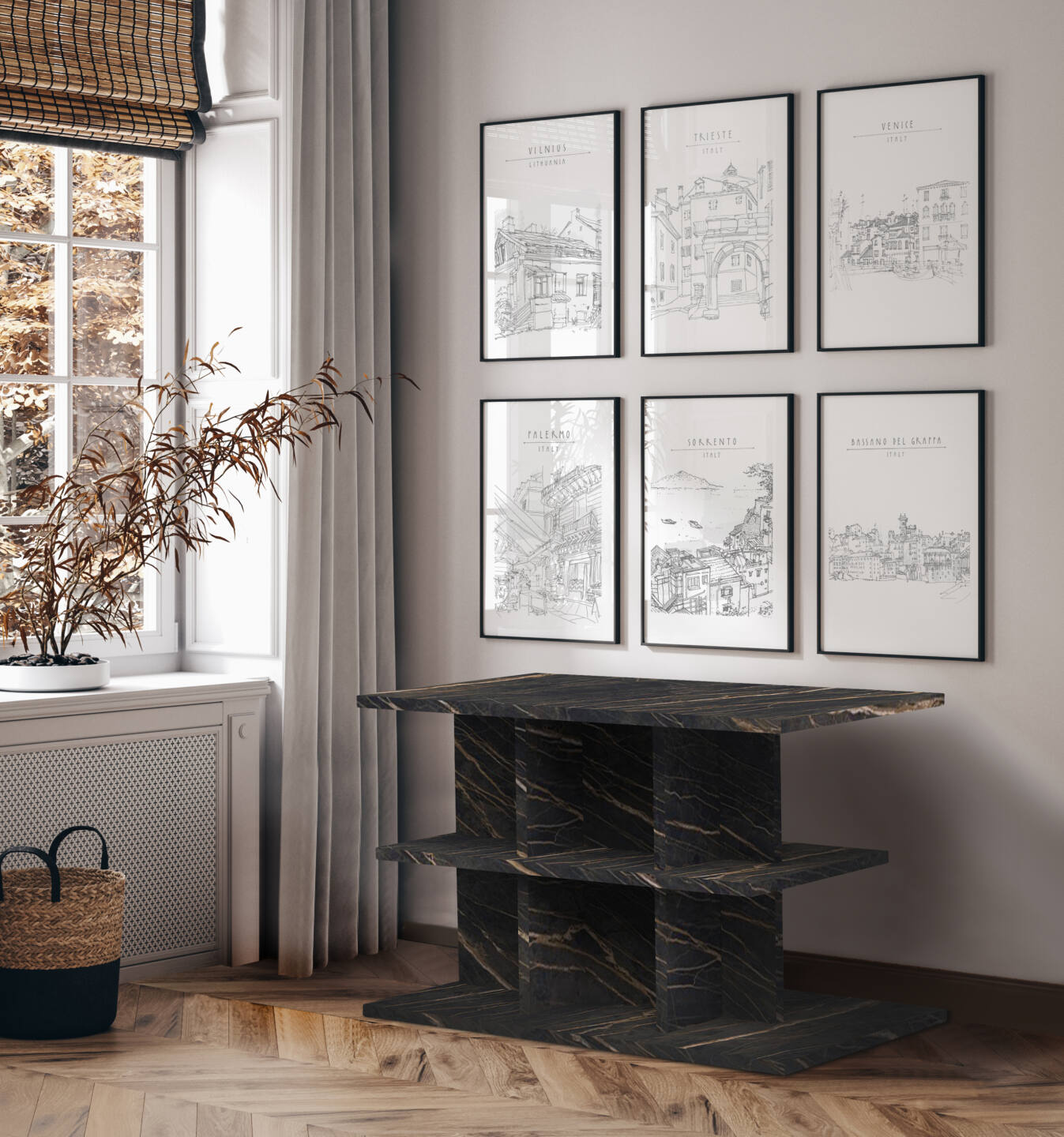 Tisch Franko Andre aus Franko Keramik Noir Desir 100×60