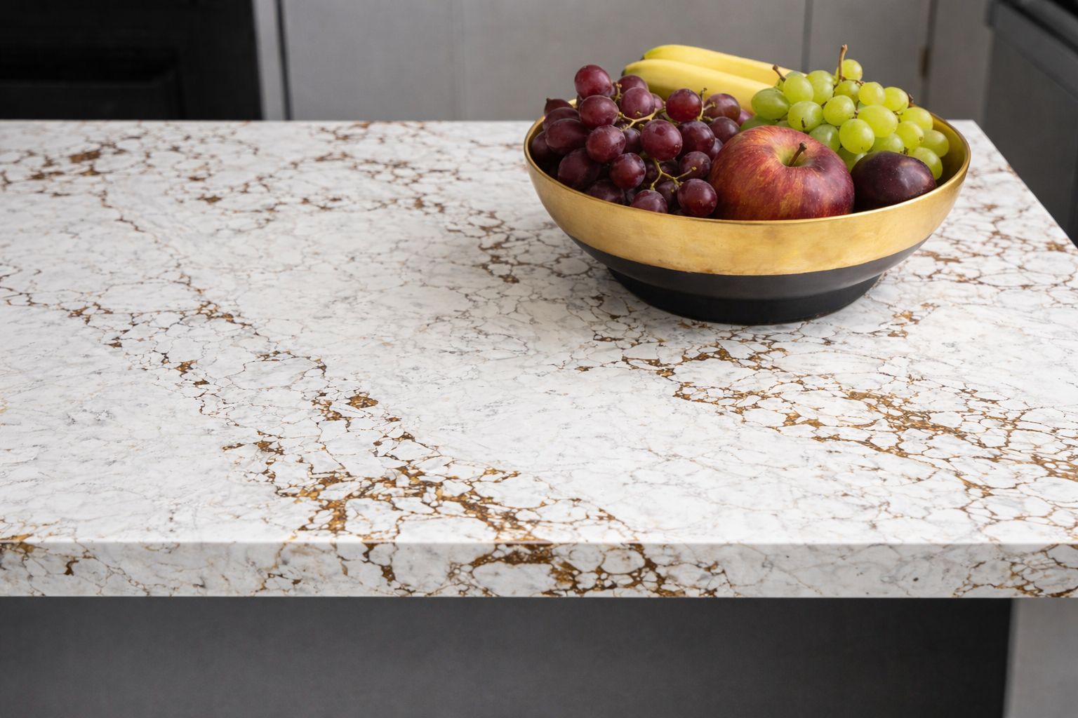 Konglomerate F-Quartz Arabescato Amber für die Arbeitsplatte