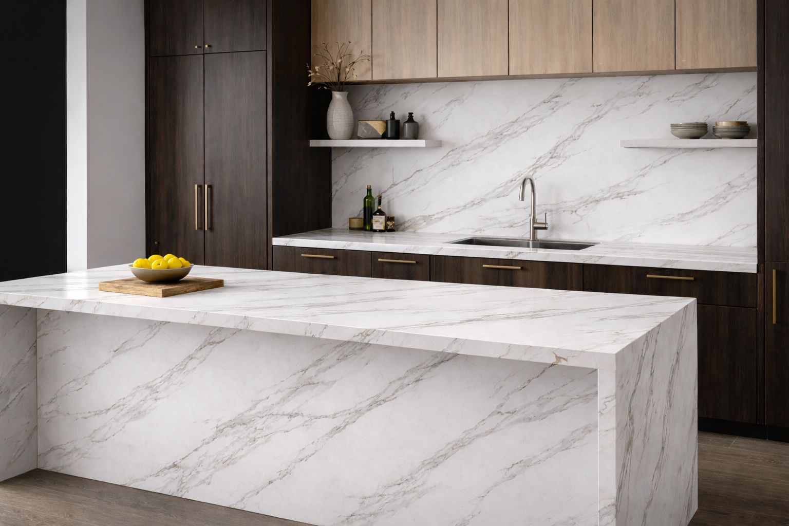 Konglomerate F-Quartz Calacatta Mona Lisa für die Arbeitsplatte