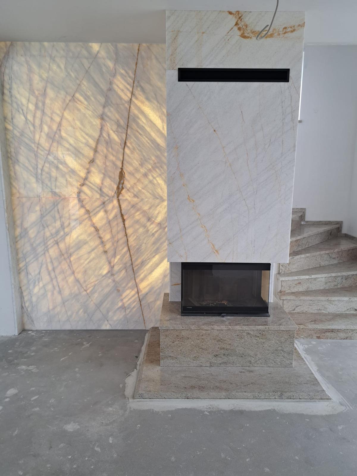 Crystal White - beleuchteter Marmor - für Wände, Arbeitsplatten und Empfangstheken