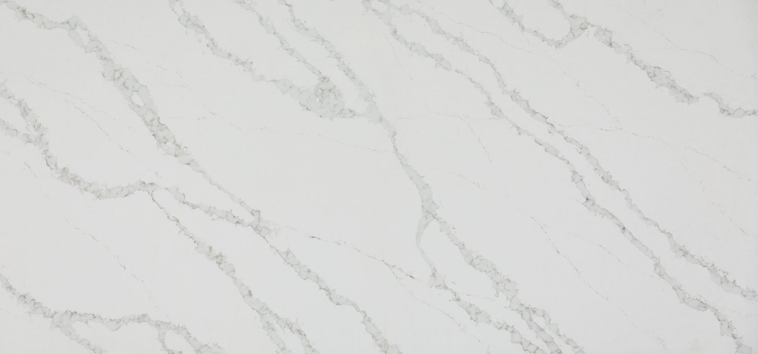 Küchenarbeitsplatte aus Konglomerat nach Maß, Weiß – Caesarstone Calacatta Nobella - Poliert oder Geschliffen